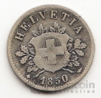 Швейцария 10 раппенов 1850 [2]