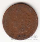 США 1 цент 1865