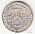 Германия 2 марки 1939 J