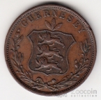 Гернси 8 дублей 1858