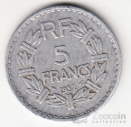 Франция 5 франков 1952