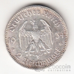 Германия 2 марки 1934 Годовщина рейха A [2]