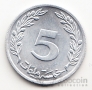 Тунис 5 миллим 1960 (UNC)