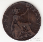 Великобритания 1 пенни 1904 (Бронза)