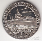 Гибралтар 1 крона 1993 Боевые корабли Второй мировой войны - HMS Penelope