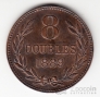 Гернси 8 дублей 1889