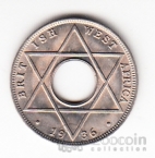 Брит. Западная Африка 1/10 пенни 1936