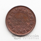 Индия - Британская Индия 1/12 анны 1939