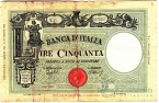  50  1943 Banca D'Italia Ire Cinquanta