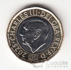 Великобритания 1 фунт 2025