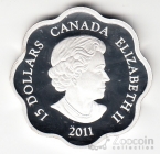 Канада 15 долларов 2011 Год Кролика (коробка)