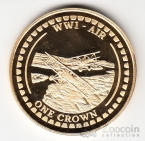 Гибралтар 1 крона 2014 Первая Мировая Война - самолеты