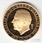 Гибралтар 1 крона 2023 Коронация Карла III - Держава