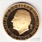 Гибралтар 1 крона 2023 Коронация Карла III - Корона