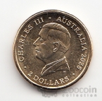 Австралия 2 доллара 2025 Открытый чемпионат Австралии по теннису-2025 - женщина с голубым мячом