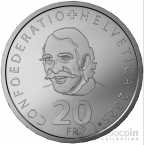 Швейцария 20 франков 2025 100-летие со дня рождения Жана Тингели