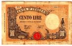  100  1943 Banca D'Italia