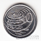Каймановы острова 10 центов 1996