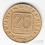 Австрия 20 шиллингов 1992 Тироль - Герб