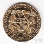 Австрия 20 шиллингов 1986 800 лет со дня подписания Санкт-Георгенбергского договора (proof)