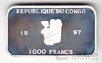 Республика Конго 1000 франков 1997 Чемпионат по футболу во Франции №2