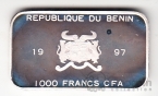 Республика Конго 1000 франков 1997 Чемпионат по футболу во Франции №3
