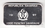Республика Конго 1000 франков 1997 Чемпионат по футболу во Франции №4