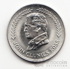 Кокосовые острова 1 рупия 1977 Джон Клунис Росс