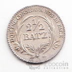 Швейцария - кантон Люцерн 2 1/2 батцен 1815