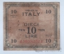 Италия 10 лир 1943