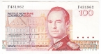 Люксембург 100 франков 1986