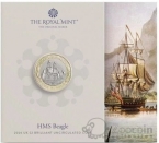 Великобритания 2 фунта 2026 200 лет HMS Бигль (блистер)