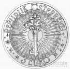 Австрия 3 евро 2026 Фантастические мифические существа - Фея