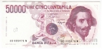 Италия 50000 лир 1984