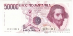 Италия 50000 лир 1984