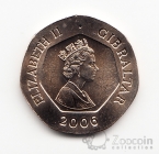 Гибралтар 20 пенсов 2006