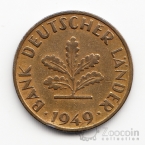 ФРГ 10 пфеннигов 1949 G