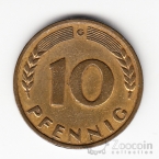ФРГ 10 пфеннигов 1949 G