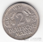 ФРГ 2 марки 1951 G