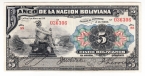 Боливия 5 боливиано 1911
