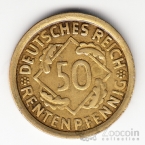 Германия 50 рентенпфеннигов 1924 J