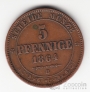 Германия - Саксония 5 пфеннигов 1864