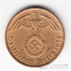 Германия 5 пфеннигов 1938 F