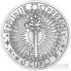 Австрия 3 евро 2026 Фантастические мифические существа - Василиск