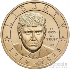США 1 доллар 2026 Дональд Трамп P