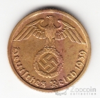 Германия 10 пфеннигов 1939 E