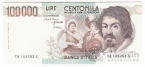 Италия 100000 лир 1983