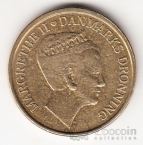 Дания 20 крон 2010 70 лет Маргрете II