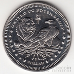 Брит. Виргинские острова 1 доллар 2007 Лев и орел
