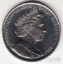 Брит. Виргинские острова 1 доллар 2007 Лев и орел